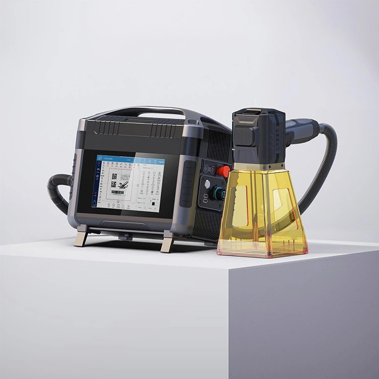 Tragbare 20-W-Faserlaser-Graviermaschine für Metall und Nichtmetall