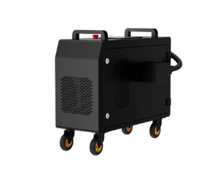 Tragbare 300-W-Laser-Farbentfernungsmaschine für Metall-Rost, Holz-