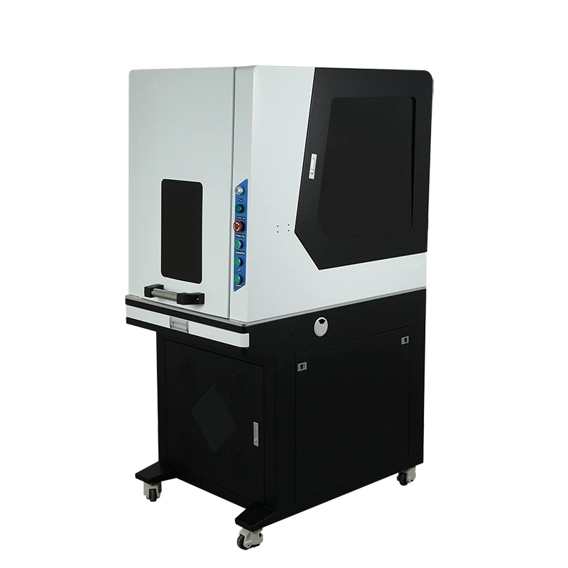 Geschlossenes Gehäuse mit Laserschutz der Klasse IV, 50-W-Faserlaserbeschriftungsmaschine