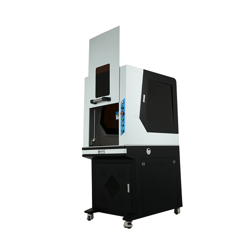 Enclosed Cabinet Class IV Laser Protection 50W Fiber Laser Marking Machine