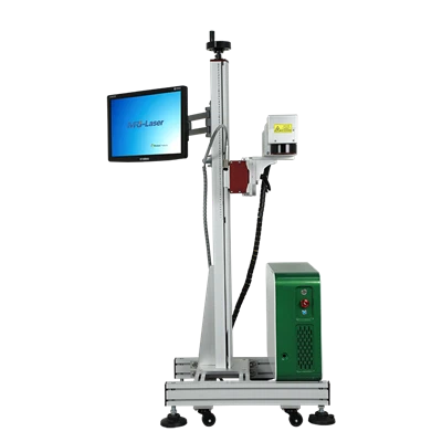 Automatische Lösung mit fliegender 50-W-Faserlasermarkierungsmaschine für die Radnabenfabrik von Autoteilen