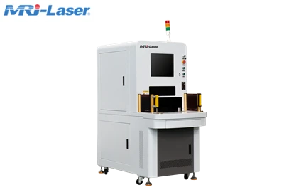 Geschlossene Laserbeschriftungsmaschine mit zwei-Stationen und rotierender Plattform