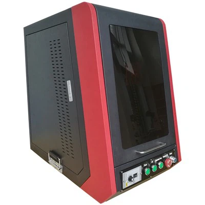 JPT Mopa Geschlossene Laserbeschriftungsmaschine für farbenfrohe Gravuren auf Metall