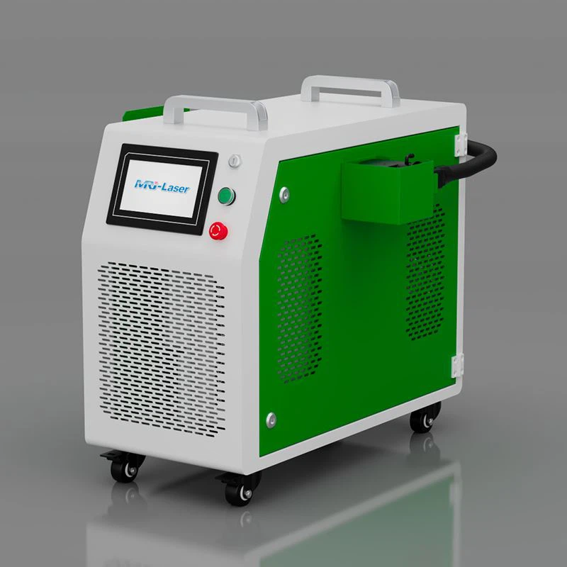 Koffer 1200 Watt tragbare Laserreinigungsmaschine Großes rostiges Eisenstahlrohr