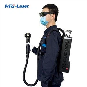 100W leichter Rucksack tragbare Laser-Reinigungs-Rostentfernungsmaschine