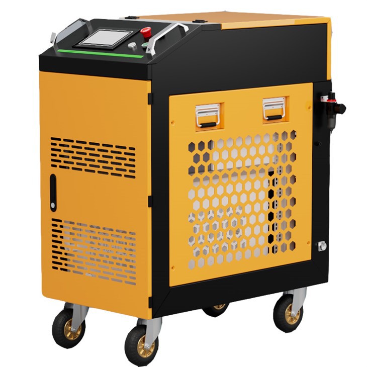 Tragbare 300-W-Laser-Entlackungsmaschine für die Rost- und Lackentfernung von Autoteilen