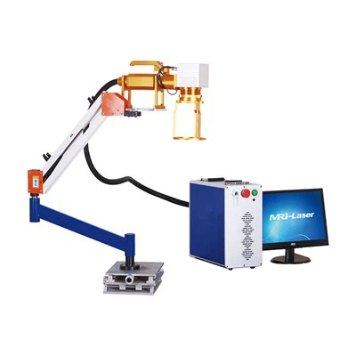 50-W-Roboterarm-Handfaserlaser-Markierungsmaschine