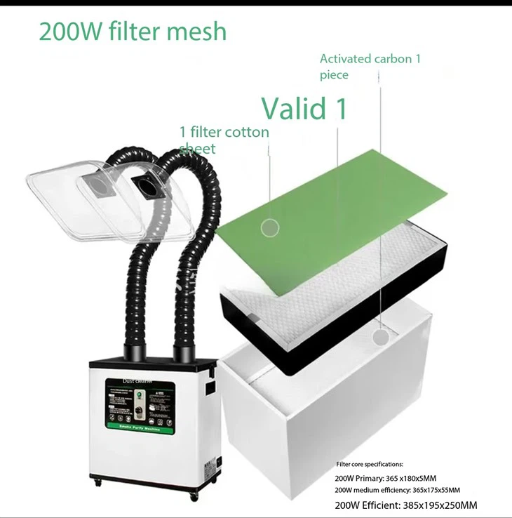 High Efficiency Laser Marking/Welding/Cleaning Fume Purifier factory